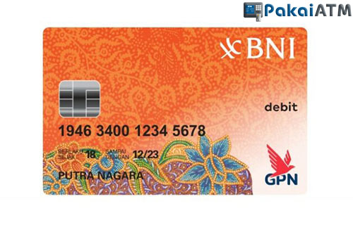5. Kartu ATM BNI GPN Orange