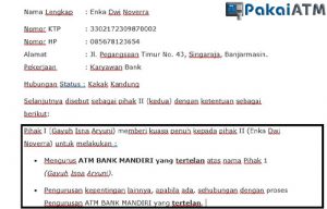 √ 3 Contoh Surat Kuasa Mengurus ATM Tertelan & Cara Buat | Pakaiatm