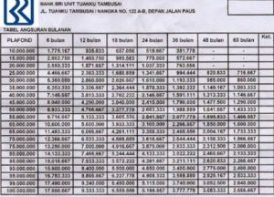 5 Tabel Angsuran BRI Kupedes 2024: Syarat & Cara Pengajuan